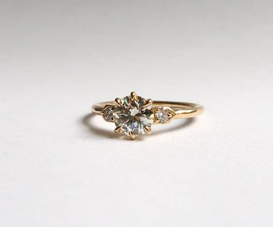 Six Prong Old European Cut Diamond Ring