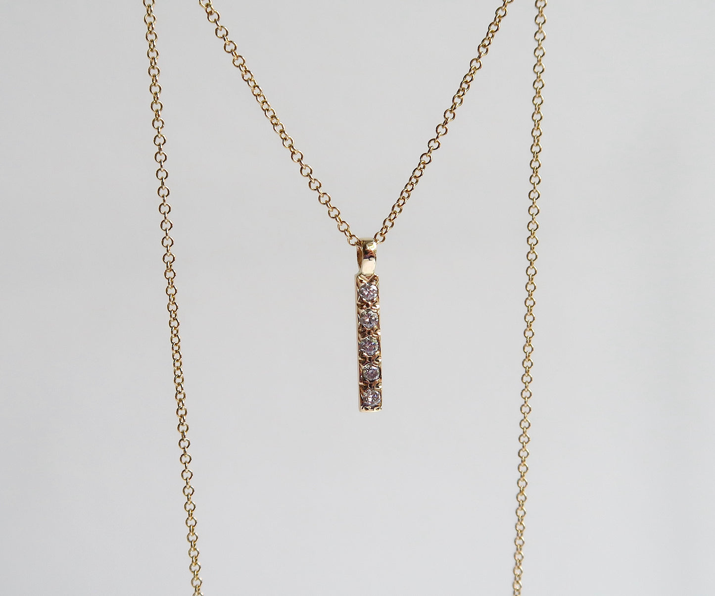 Diamond Bar Pendant