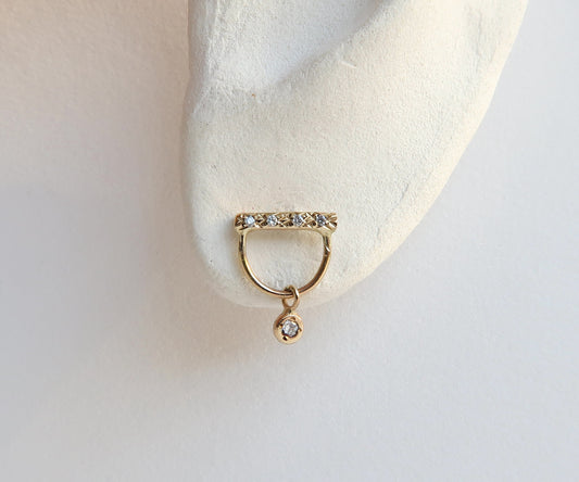 Diamond Bell Earrings