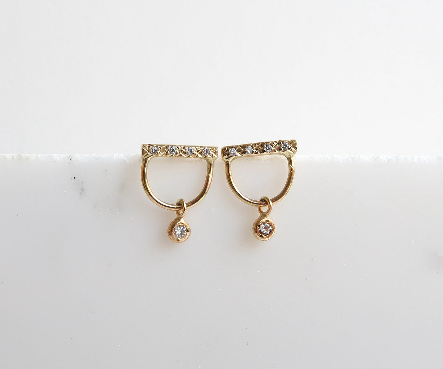 Diamond Bell Earrings