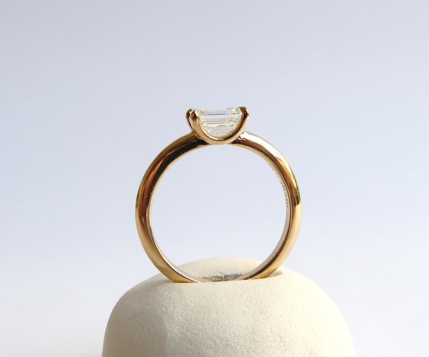 Nishi Emerald Cut Diamond Yellow Gold Ring