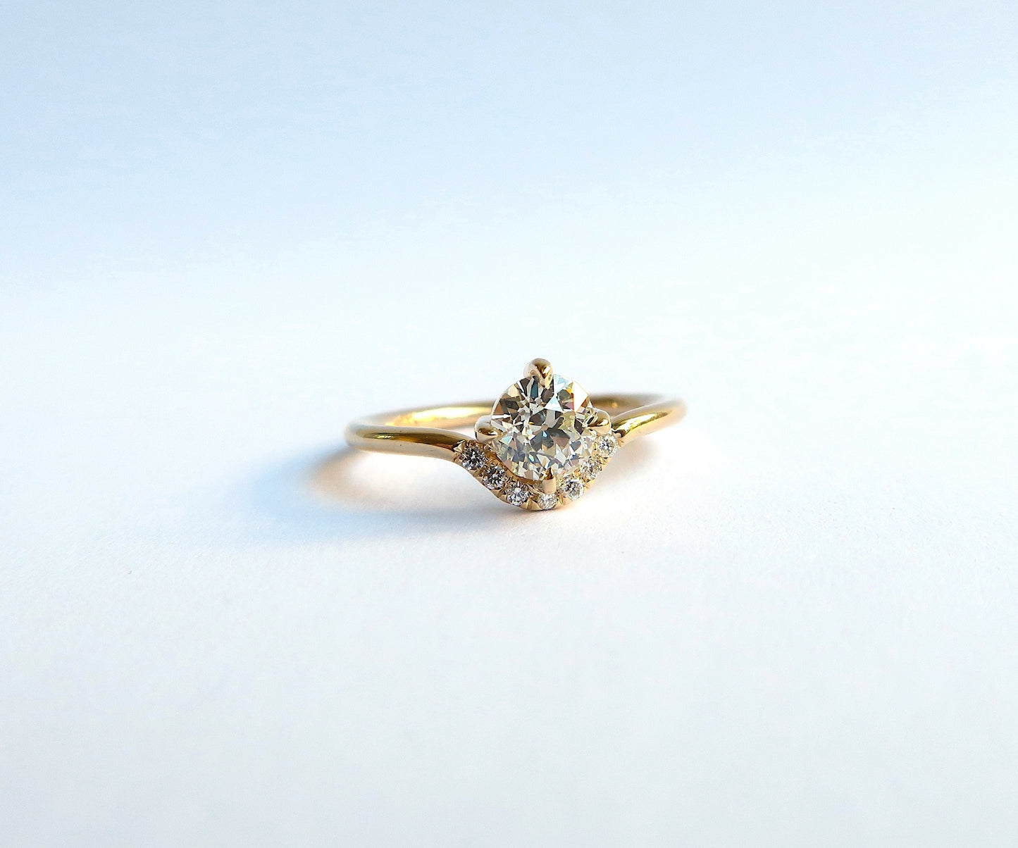 Nishi Luna Diamond Ring Yellow Gold