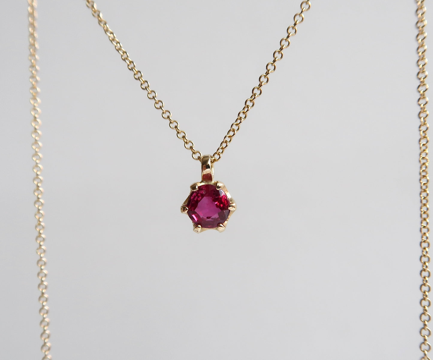 Ruby and gold necklace
