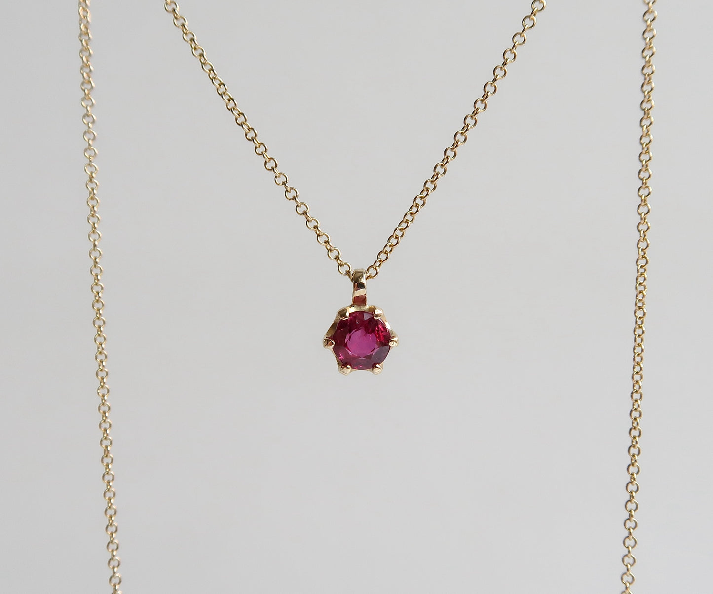 Ruby and gold necklace