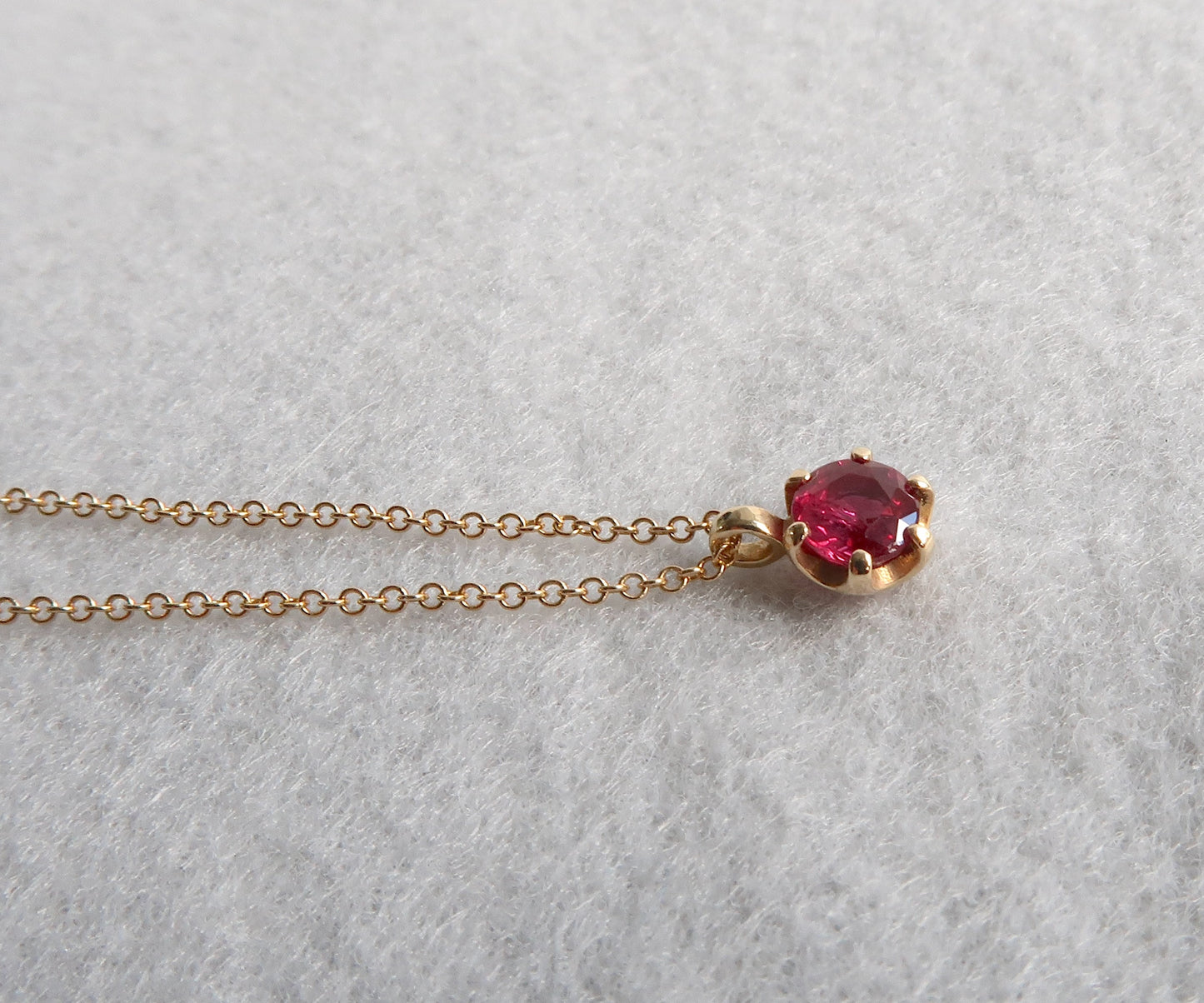 Ruby and gold necklace