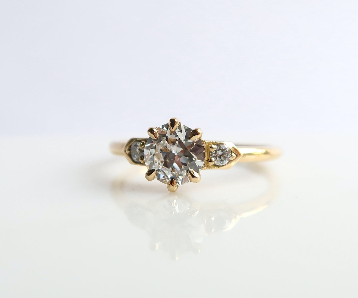 Six Prong Old European Cut Diamond Ring