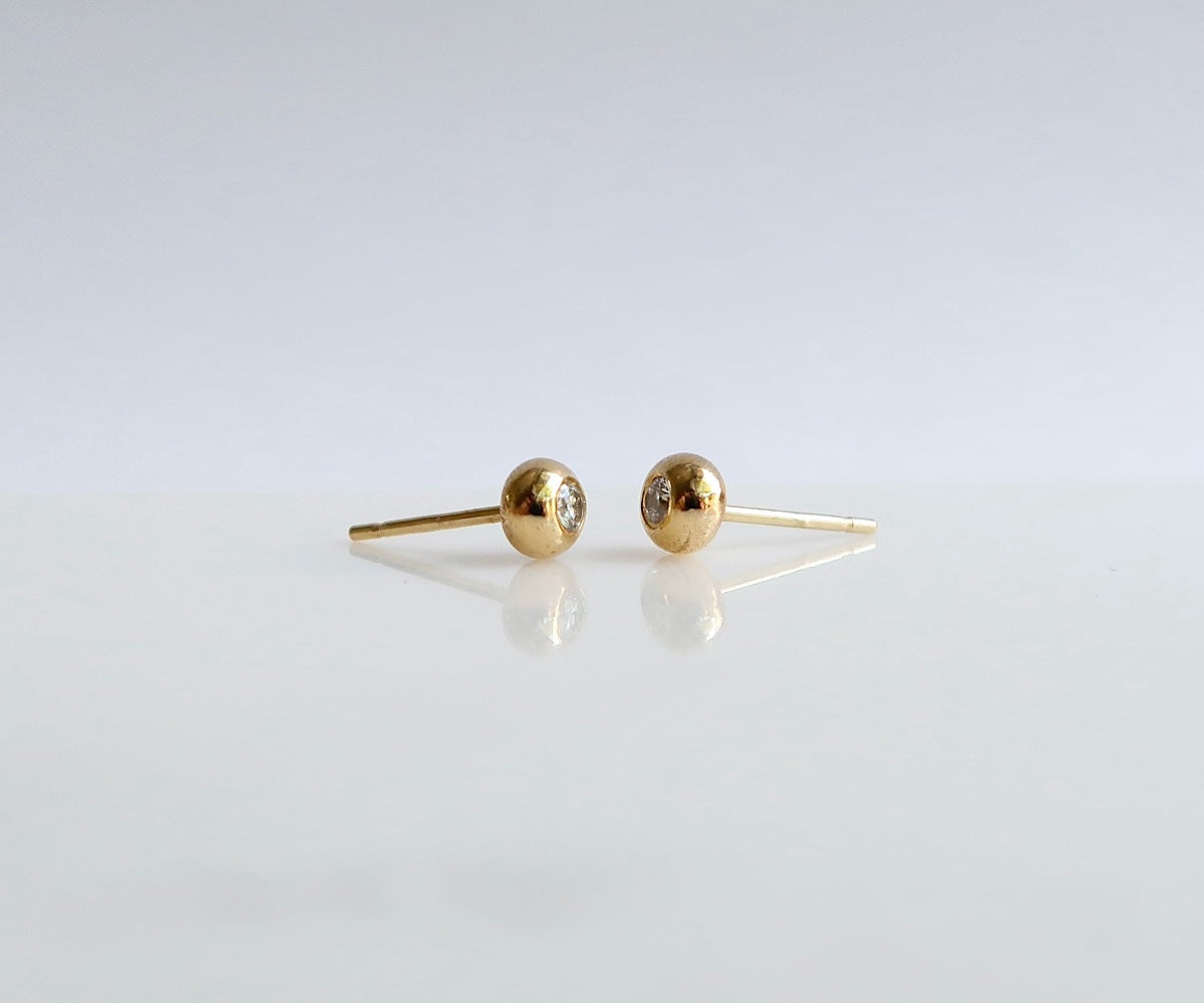 Diamond Bulb Studs