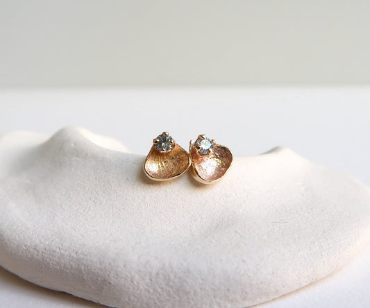 Diamond Petal Studs