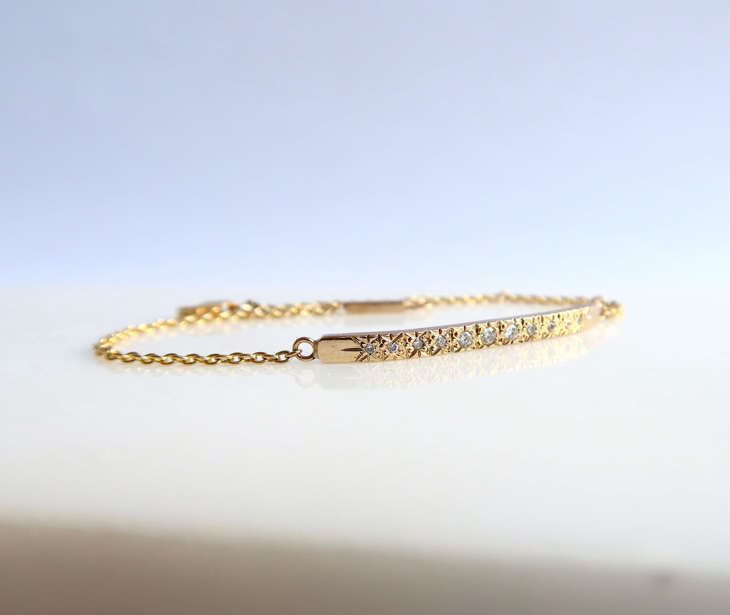 Nishi Diamond Bar Bracelet