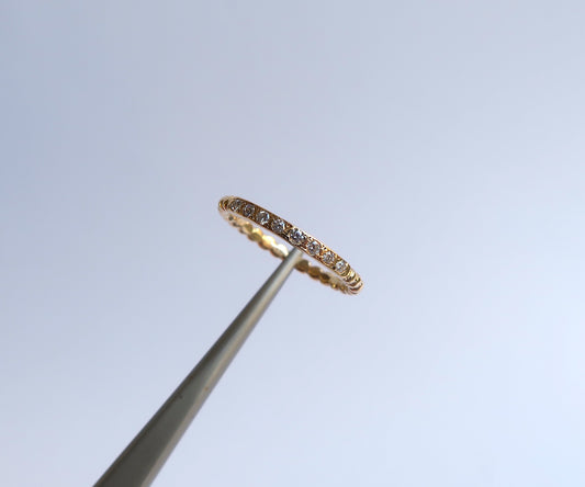 Nishi Diamond Half Eternity Gold Band