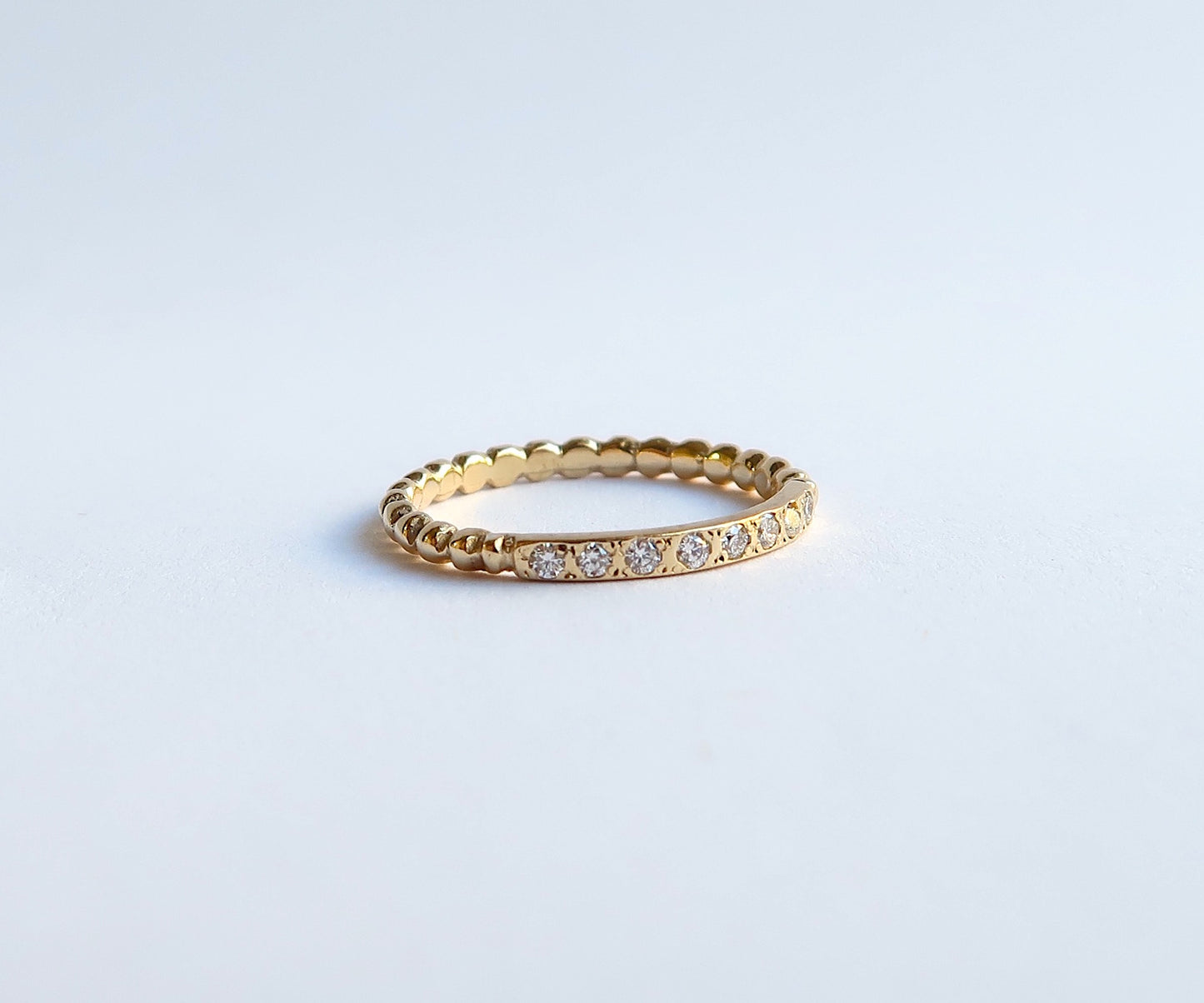 Nishi Diamond Half Eternity Gold Band