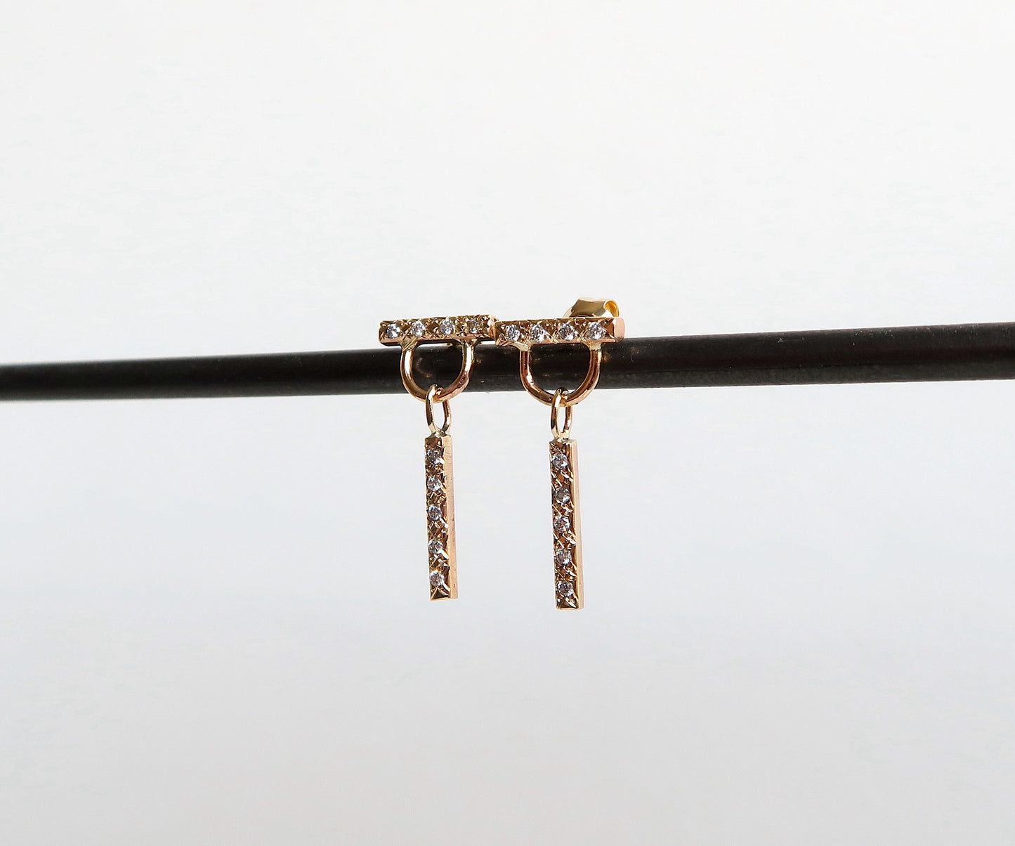 Nishi Gold Diamond Star Set Earrings