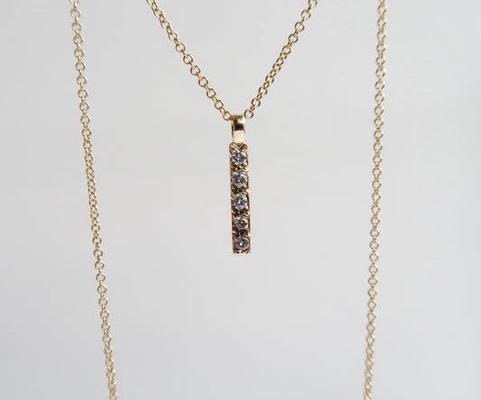 Diamond Bar Pendant