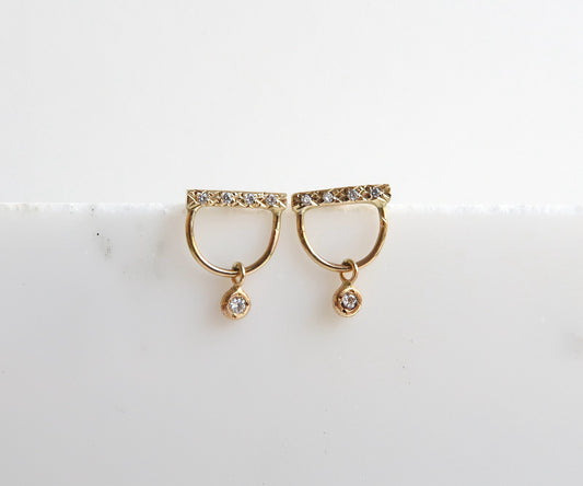 Diamond Bell Earrings