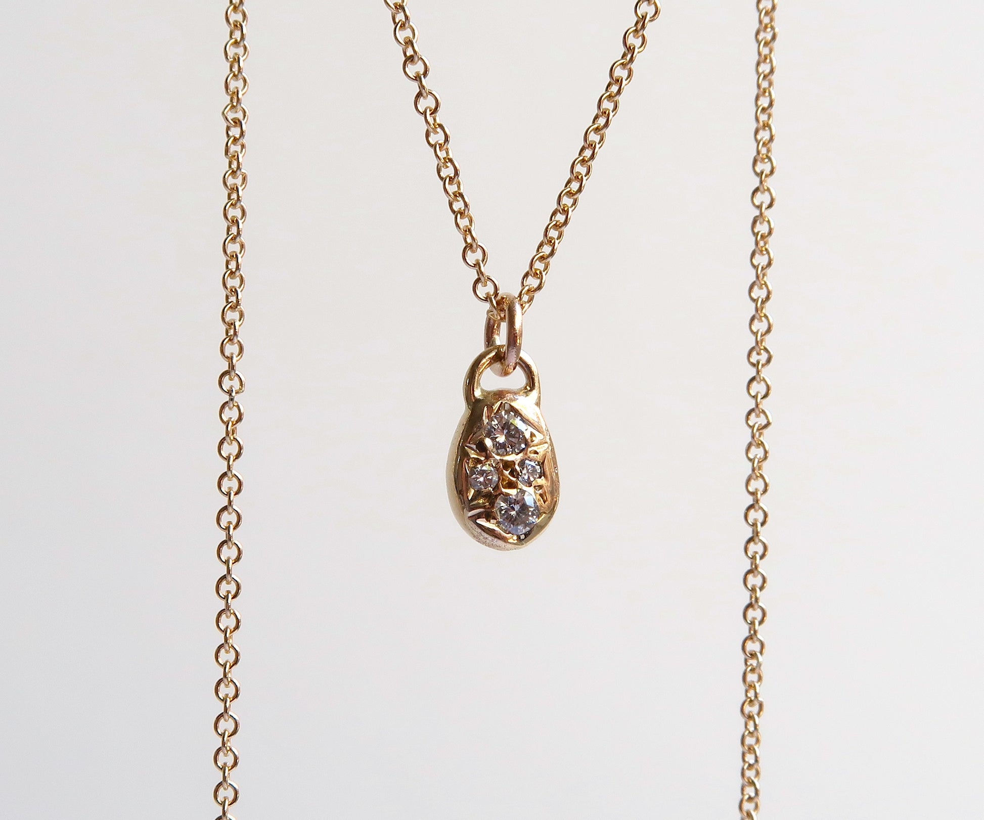 Diamond Droplet Pendant