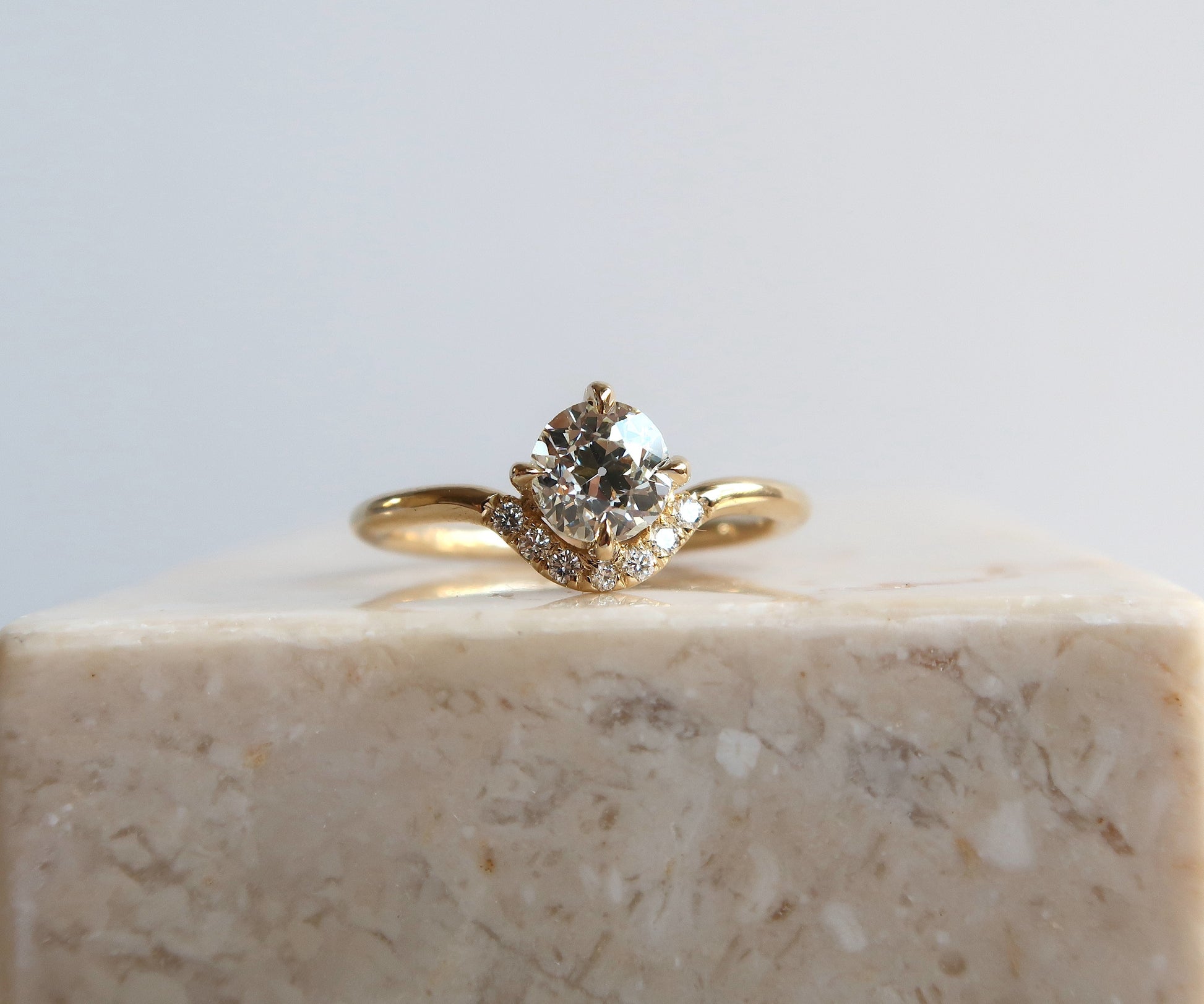 Nishi Luna Diamond Ring Yellow Gold