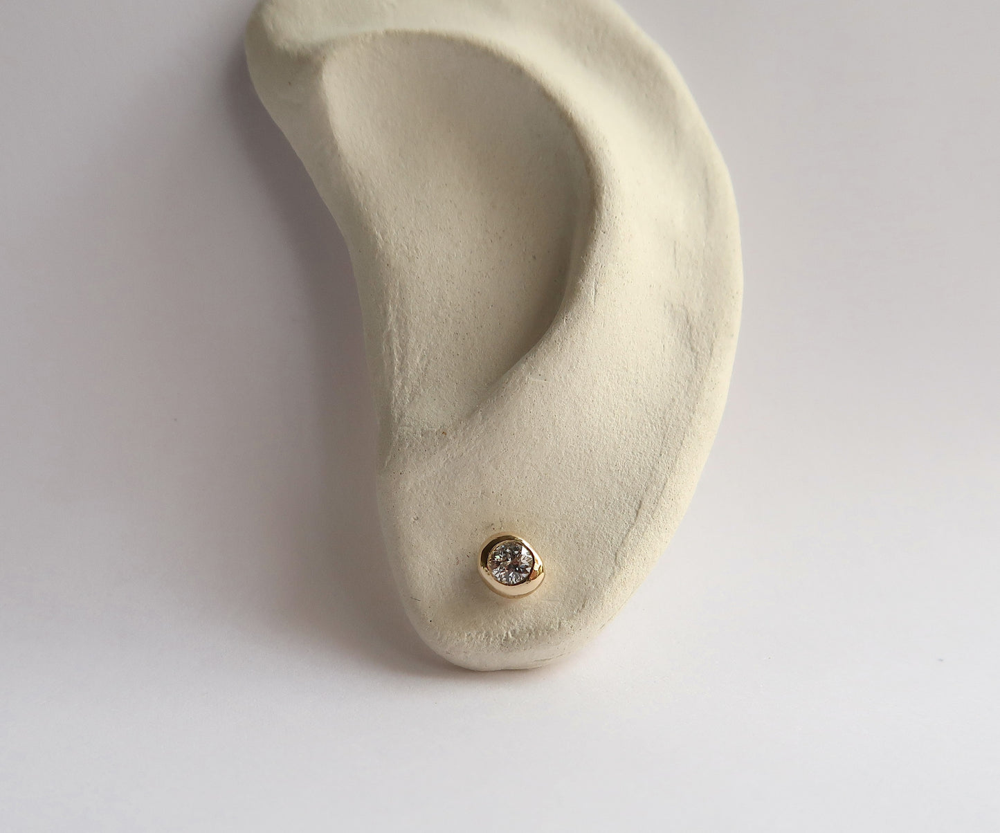 Old European Cut Diamond Bulb Studs