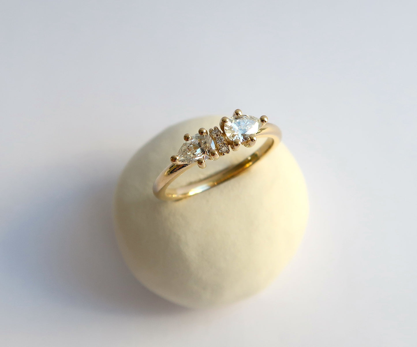 Pear Cut Diamond Ring