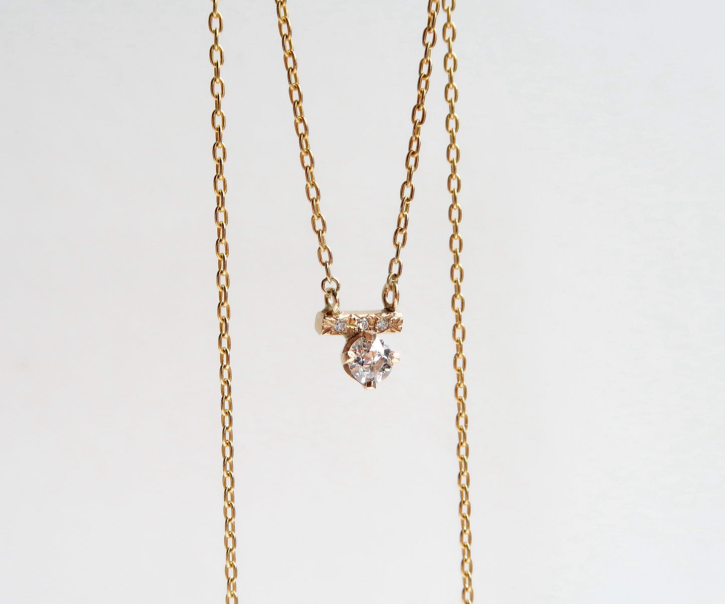 Diamond Bar Necklace
