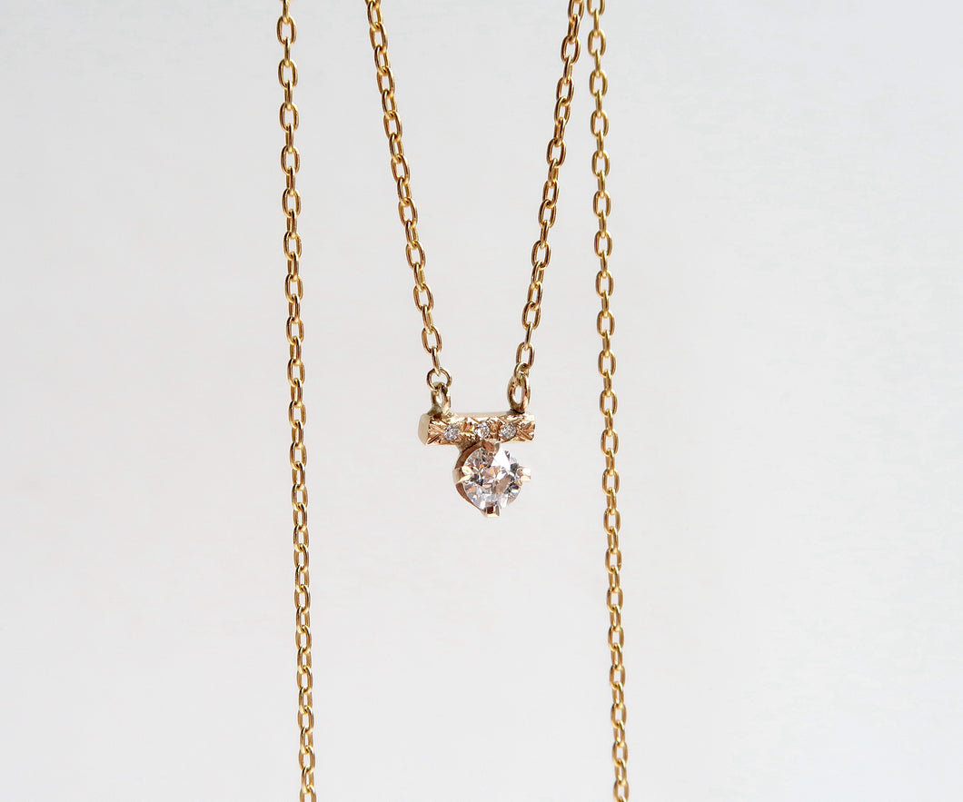 Diamond Bar Necklace