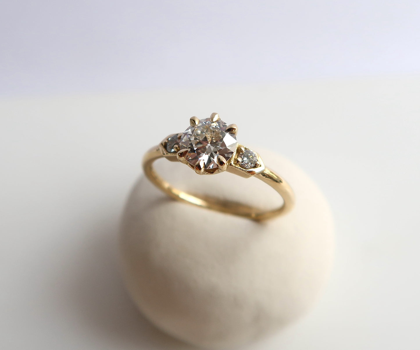 Six Prong Old European Cut Diamond Ring