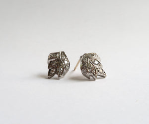 Vintage platinum and diamond studs