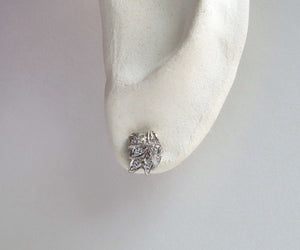 Vintage platinum and diamond earrings