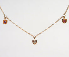 Load image into Gallery viewer, Nishi Shield Customizable Birthstone Gold Necklace