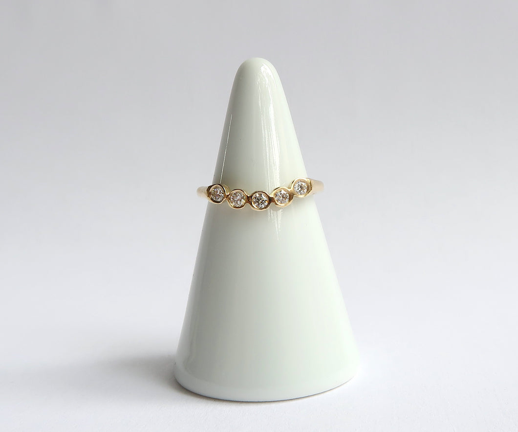 Nishi Curved Diamond Ring