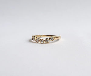 Nishi Curved Diamond Ring