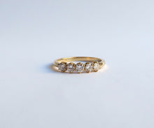 Load image into Gallery viewer, Nishi 5 stone diamond knife edge ring