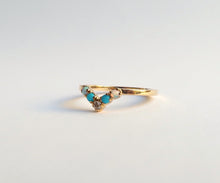 Load image into Gallery viewer, Nishi Opal Diamond Turquoise Ring