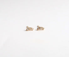 Load image into Gallery viewer, Nishi Diamond Arc Studs