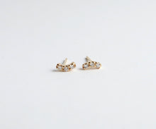 Load image into Gallery viewer, Nishi Diamond Arc Studs