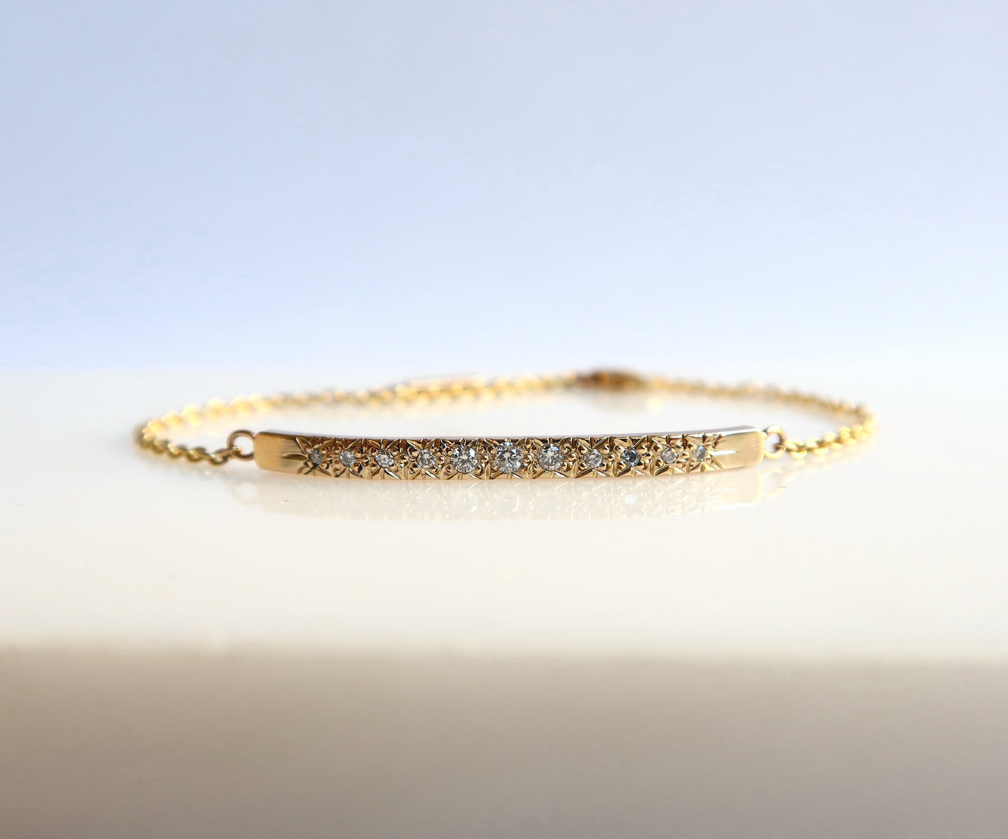 Nishi Diamond Bar Bracelet
