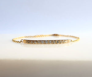 Nishi Diamond Bar Bracelet