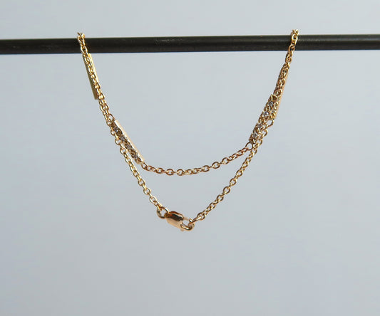 Nishi Diamond Bar Bracelet