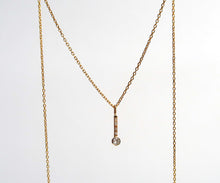 Load image into Gallery viewer, Nishi Bezel Stick Diamond Pendant Necklace