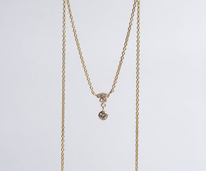 Nishi Diamond Yellow Gold Bell Necklace