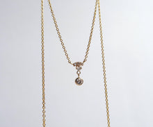 Load image into Gallery viewer, Nishi Diamond Yellow Gold Bell Necklace