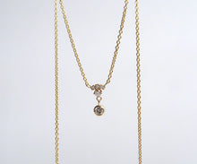 Load image into Gallery viewer, Nishi Diamond Yellow Gold Bell Necklace