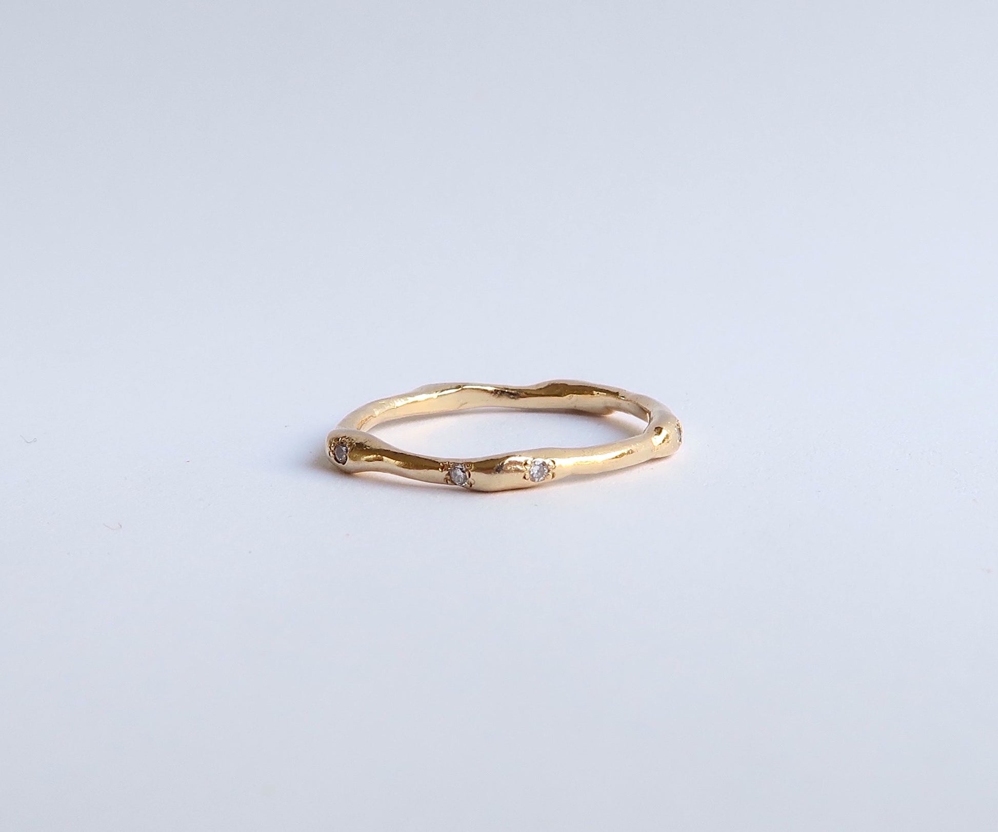 Nishi Diamond Branch Gold Ring