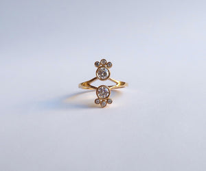 Nishi Diamond Mirror Gold Ring