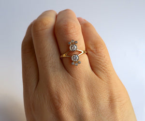 Nishi Diamond Mirror Gold Ring