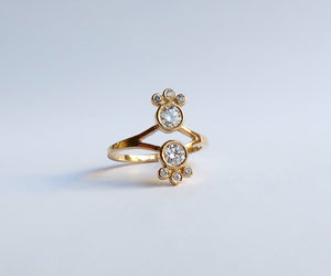 Nishi Diamond Mirror Gold Ring