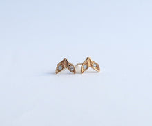 Load image into Gallery viewer, Nishi Double Leaf Diamond Studs