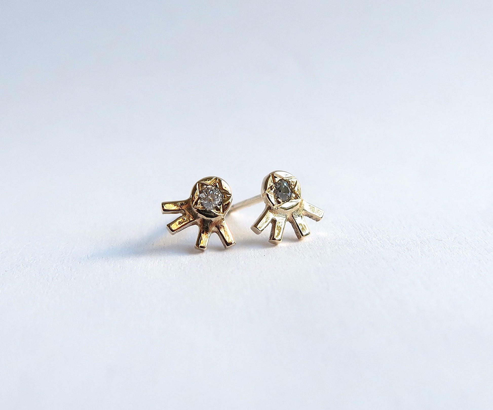 Diamond Helios Sun Studs Nishi