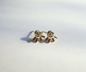Nishi Diamond Helios Sun Studs
