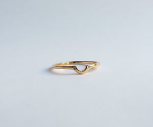 Nishi Luna Diamond and Gold Band