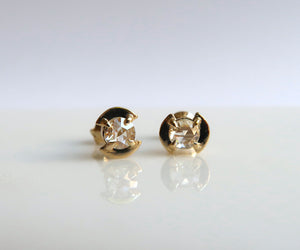 Nishi rose cut diamonds studs